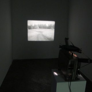 Victoria Fu. Milk of the Eye (installation), 2012. 16mm b/w film projection. 4:15 minute loop.
