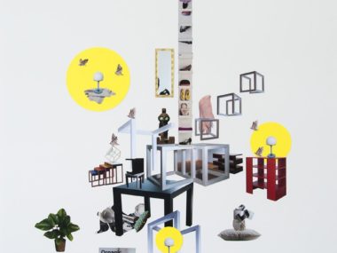 Juan Ortiz-Apuy, Organic Minimalism, handcut collage on foamboard, 2015.