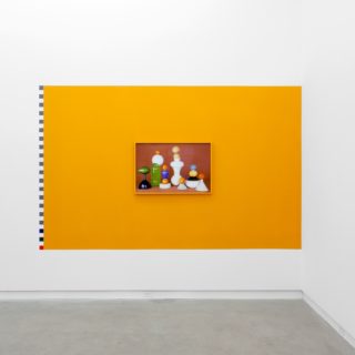Orange Photo Wall Surplus, 2015. Clint Roenisch Gallery.