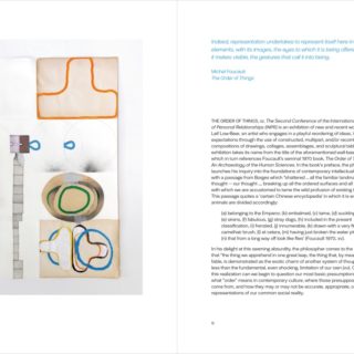 Leif Low-Beer, exhibition catalogue, (detail), The Order of Things or, The Second Conference of the International Network of Personal Relationships (INPR), curated by Shani K Parsons, TYPOLOGY Projects, 2014.