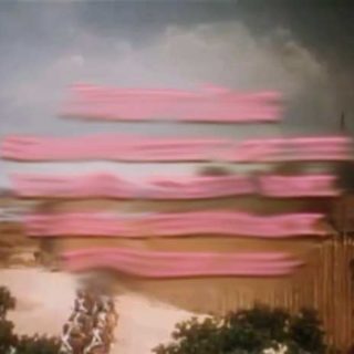 "Cloud Formations", series of animated GIFs from smeared movie credits (Seminole), 2013.