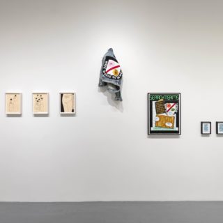 Hazel Meyer, assorted drawings and sculpture, in "Out of Repetition, Difference", curated by Lauren Fournier, photo documentation by Toni Hafkenscheid, Zalucky Contemporary, Toronto, July 22-August 19, 2017.